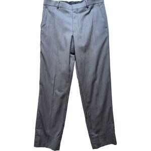 Joseph A Bank Traveler's Collection Men's Wool Slim Fit Dress Pants Size 34 Gray